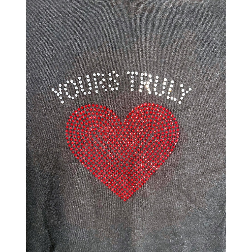 TORRID "Yours Truly" Heritage Jersey Embellished Hoodie Tee NWT 3X